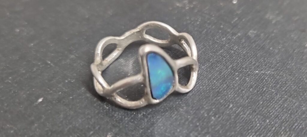 Silver Ring with Opal